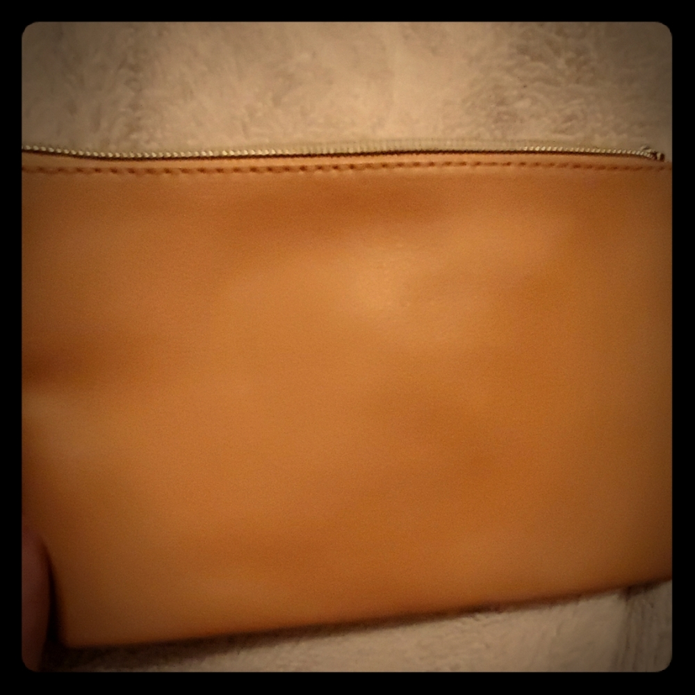 Beige wristlet